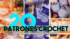 20 patrones crochet para decorar tu casa