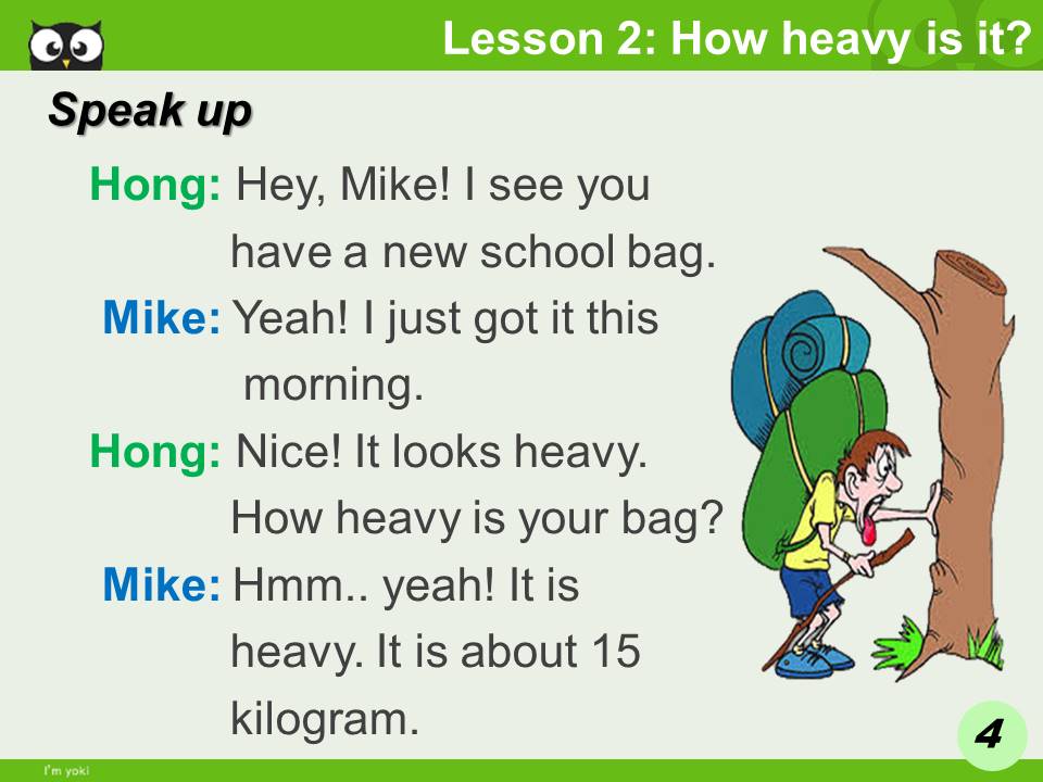 YOKITALK Unit 1_Lesson 2 How heavy is it