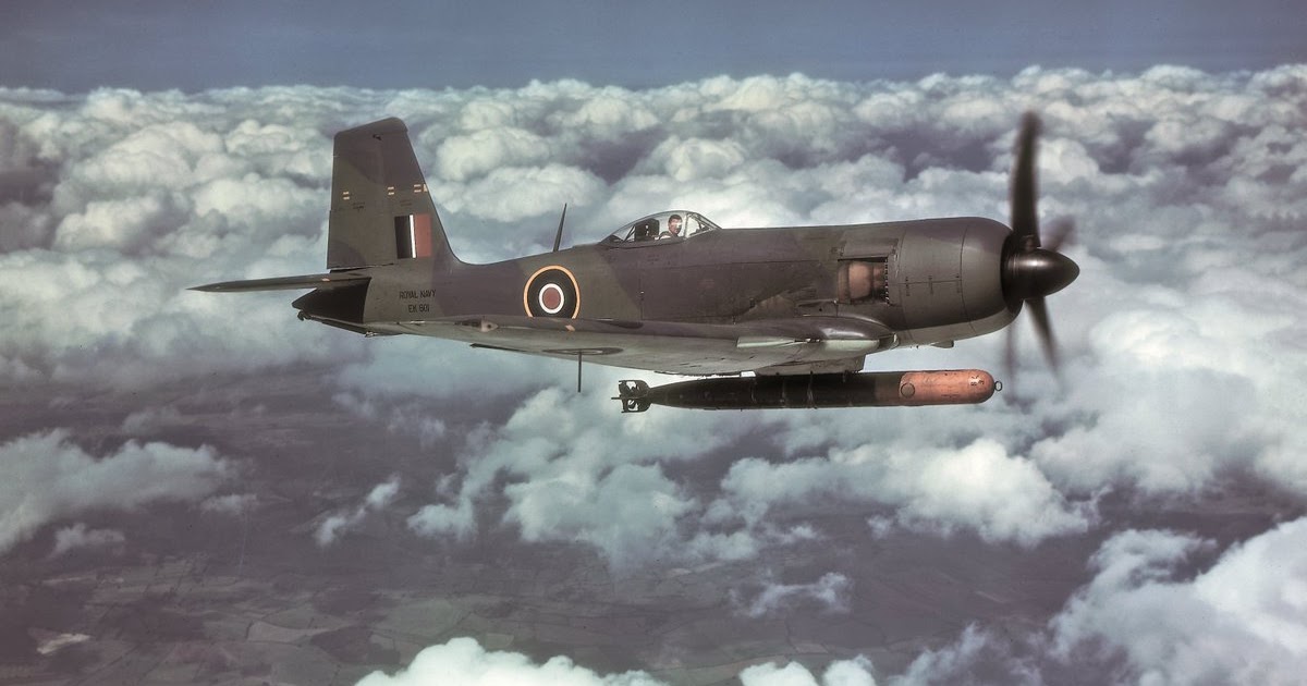 World War II in Color Blackburn Firebrand Aircraft in the Sky