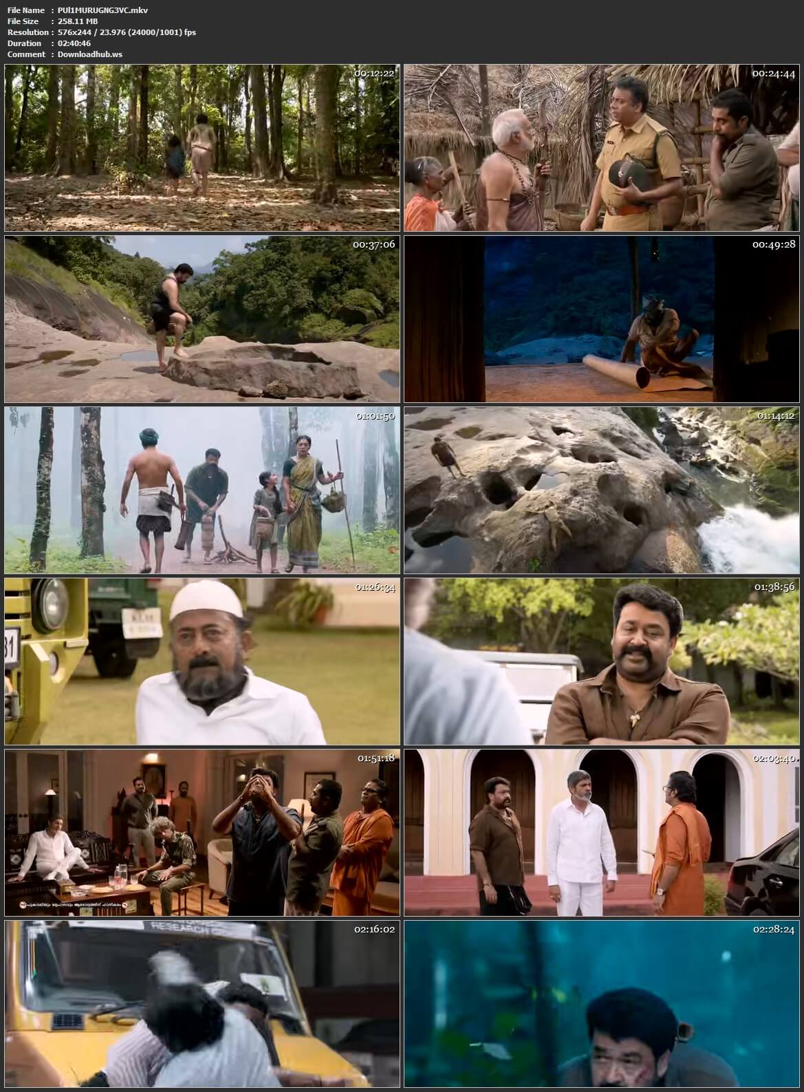 Pulimurugan 2016 UNCUT Hindi Dual Audio HEVC Mobile BluRay Free Download