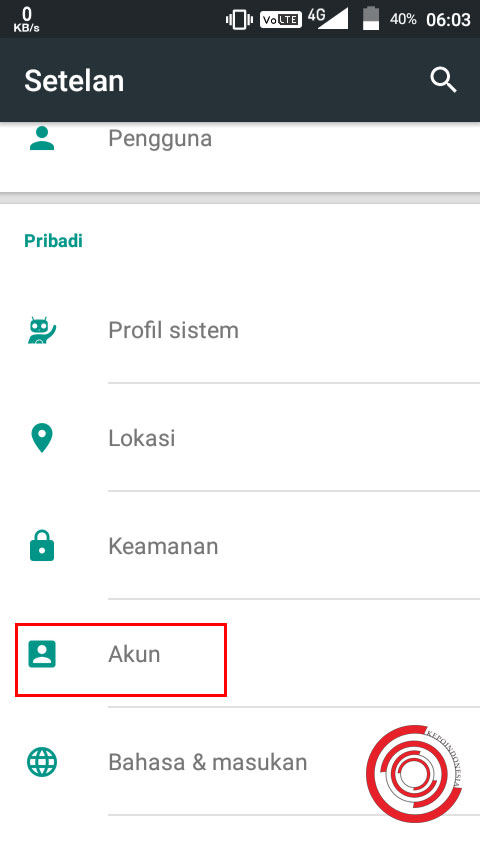 Login akun google