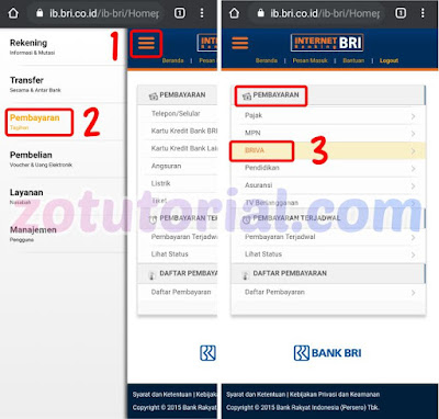 Tutorial Bayar Shopee Lewat Internet Banking Bank BRI (iBanking)