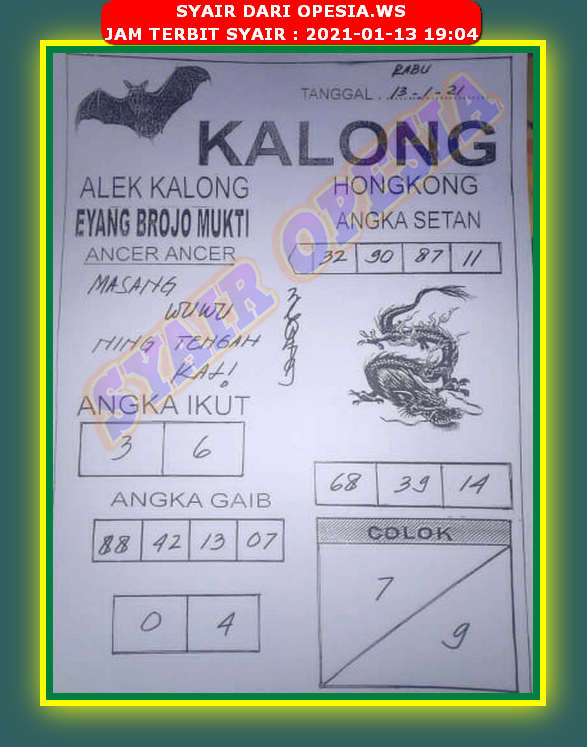 1 New Message Kode Syair Hongkong 13 Januari 2021 Forum Syair Togel Hongkong Singapura Sydney