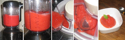 Zubereitung Erdbeer-Sorbet