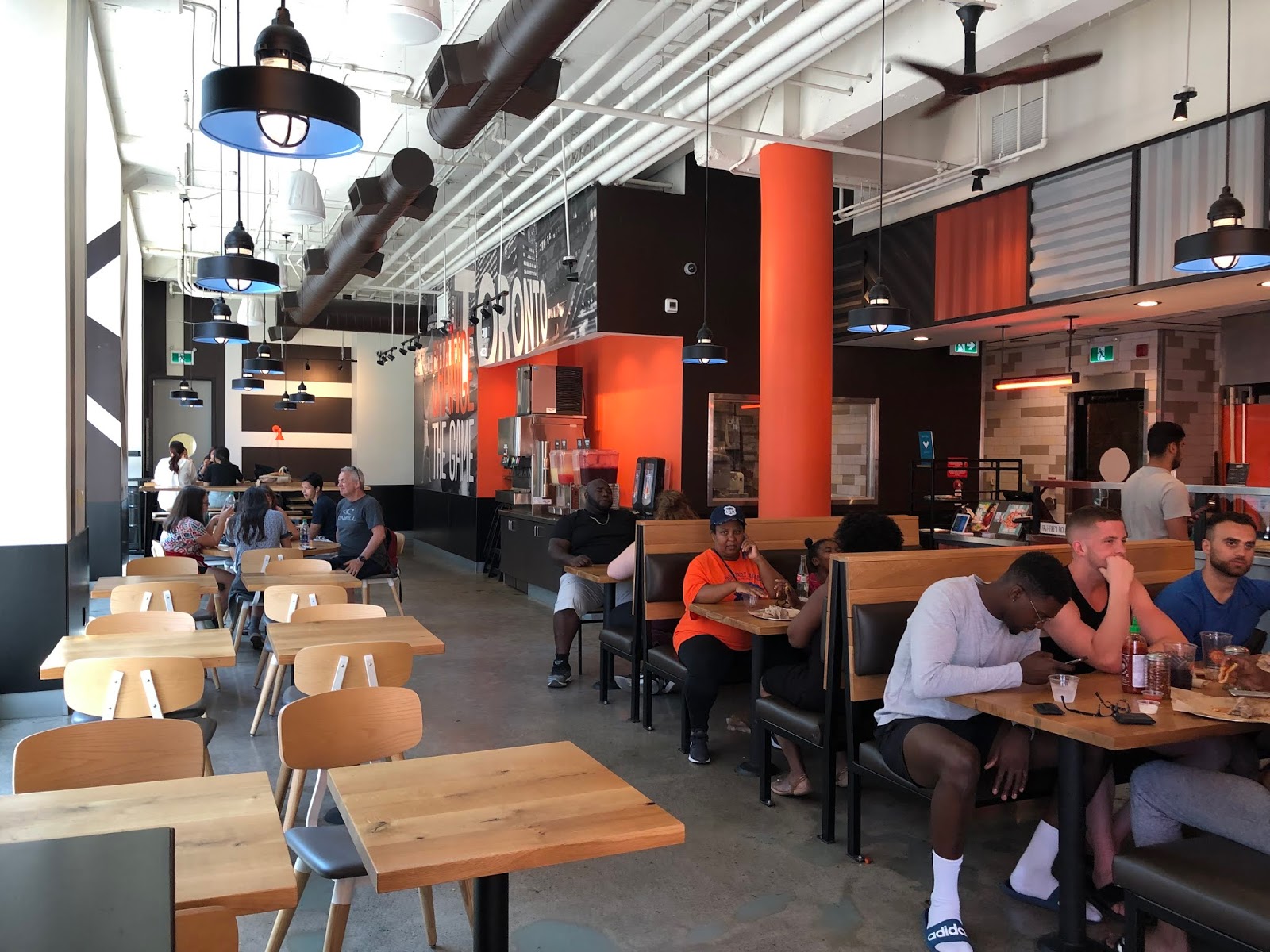 Teena in Toronto Blaze Pizza, Toronto, ON (John Street)