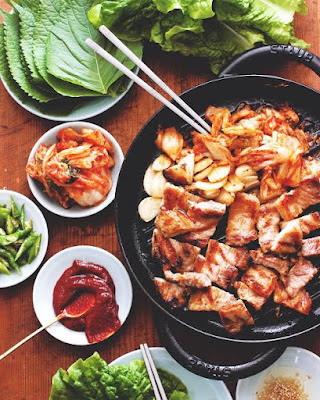 Popular Korean Food Samgyeopsal