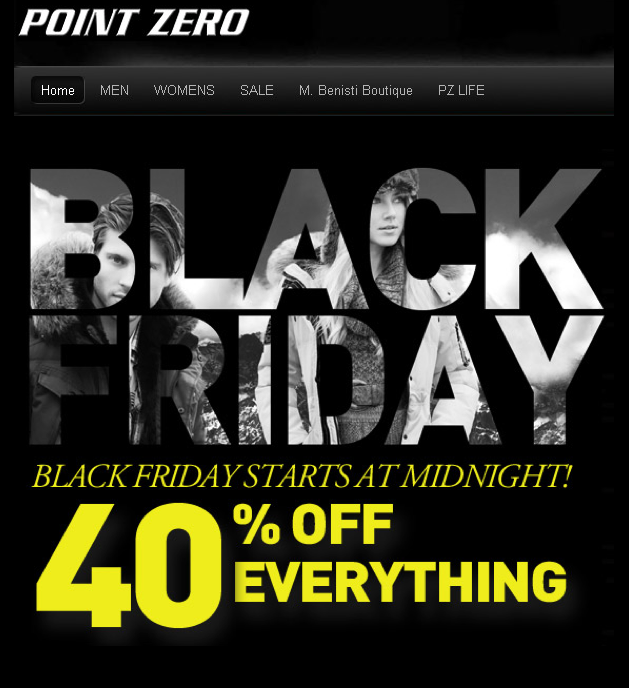 Freebies Deals and Rewards for Canadians: Point Zero Black Friday Sale ...