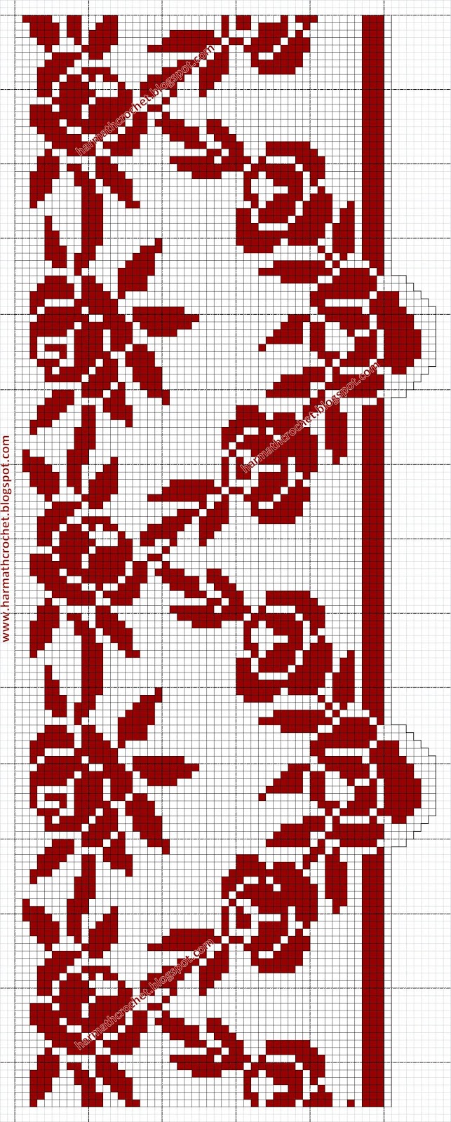 Rose Frame Cross Stitch Pattern