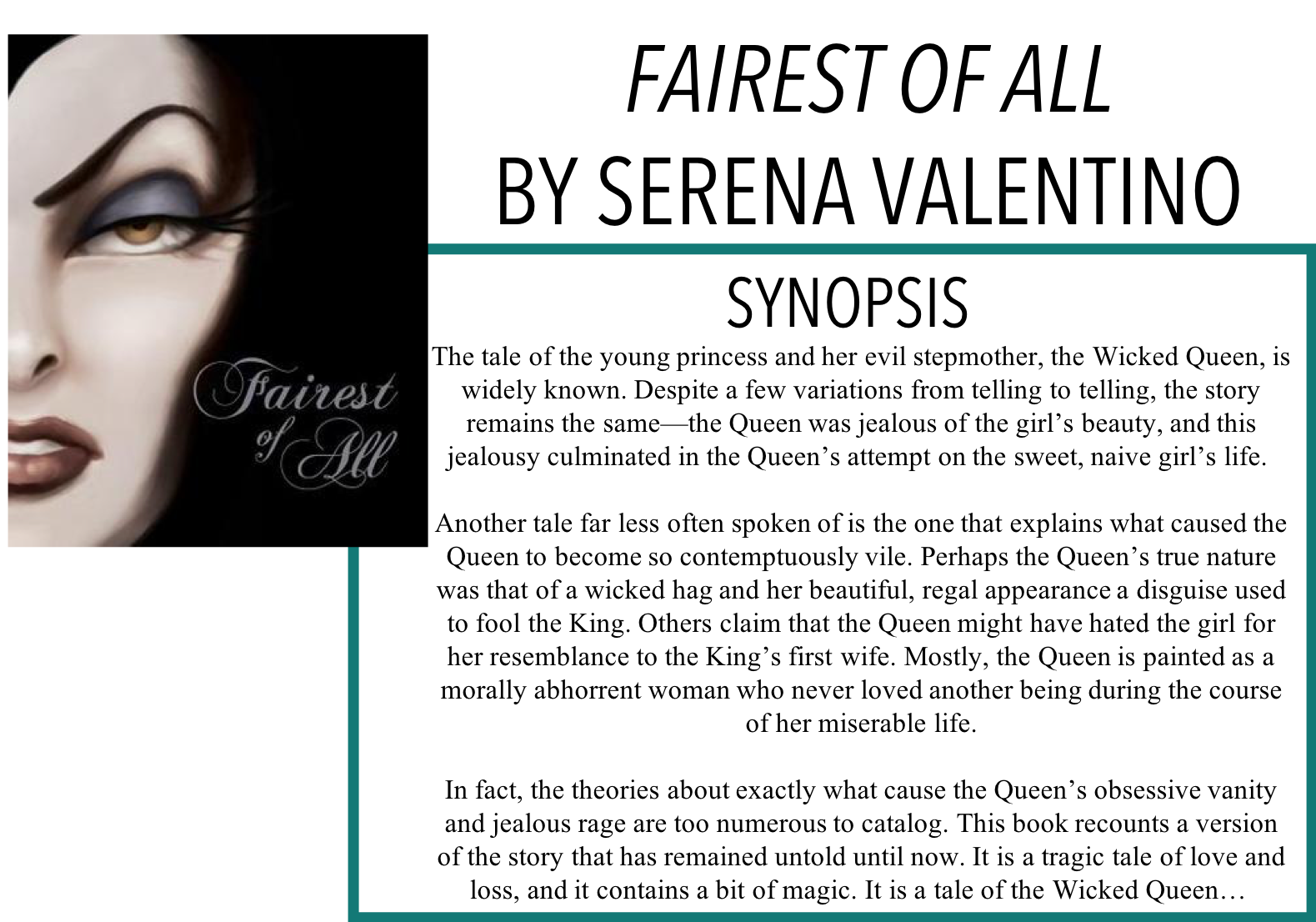 disney villains fairest of all serena valentino