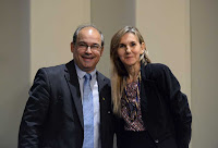 César Augusto Progetti Pascoal, presidente da FJMS e Seloi Totti