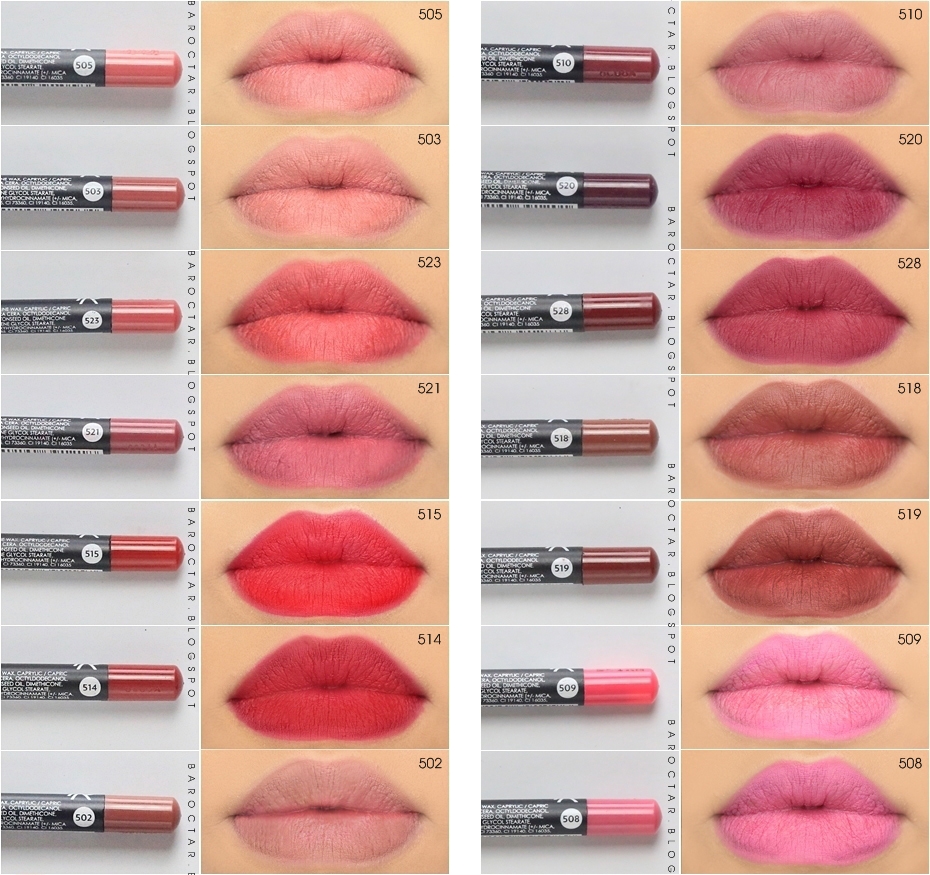 Review คมชัดแน่น Golden Rose Lipliner เน้นๆ ทั้ง 21สี Baroctar