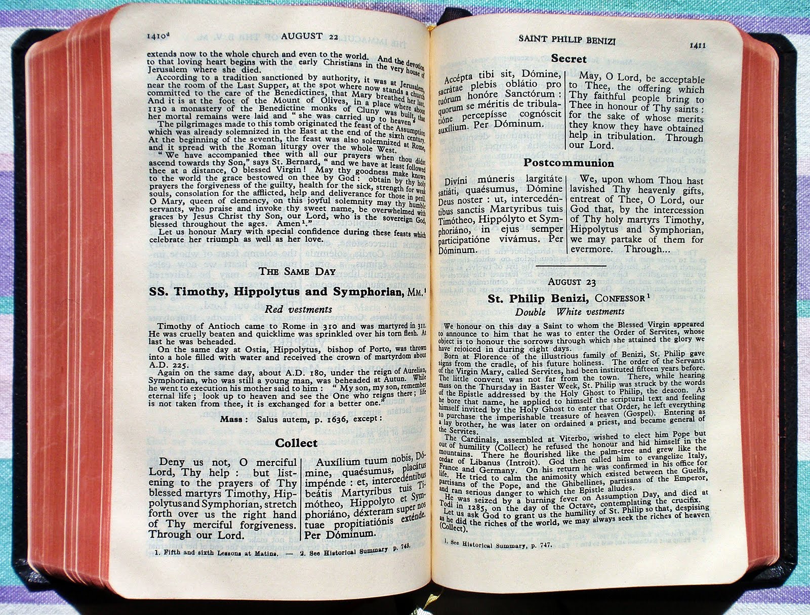 Saint Andrew Daily Missal St Philip Benizi (12331285)