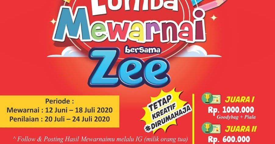 Lomba Mewarnai Bersama Zee lomba menggambar dan mewarnai