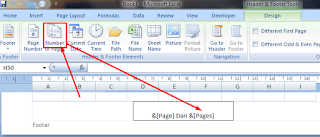 insert page di excel