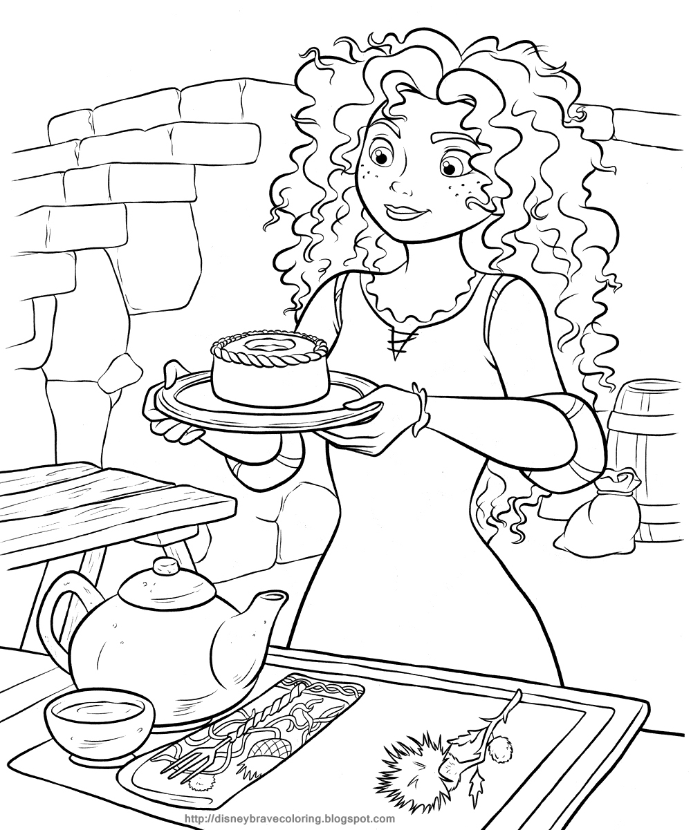 Coloring Pages Merida: Merida From Brave Coloring Page