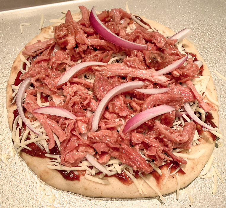 pulled pork flatbread