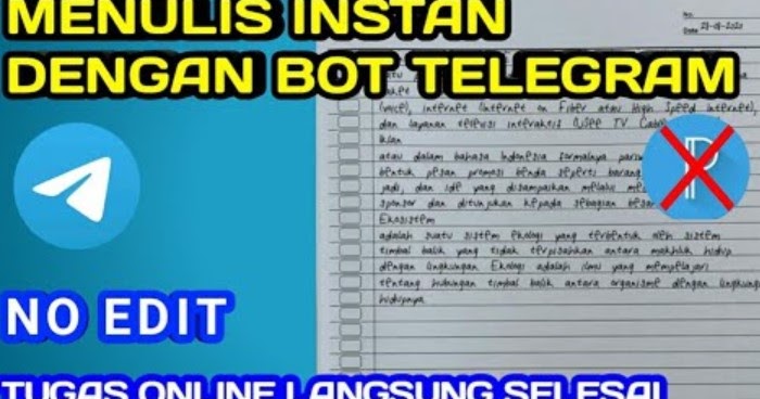 Bot Nulis Telegram Dan Cara Menggunakannya Area Tekno