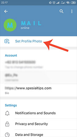Cara Mengubah Foto Profil Telegram di Android