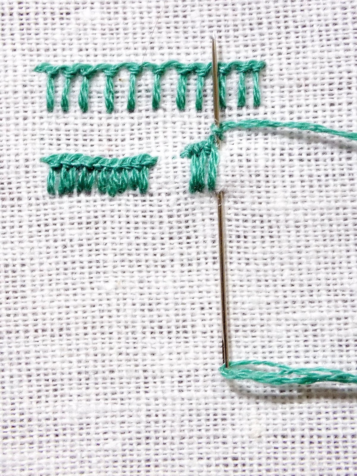 Tailor's buttonhole stitch Stitch Floral