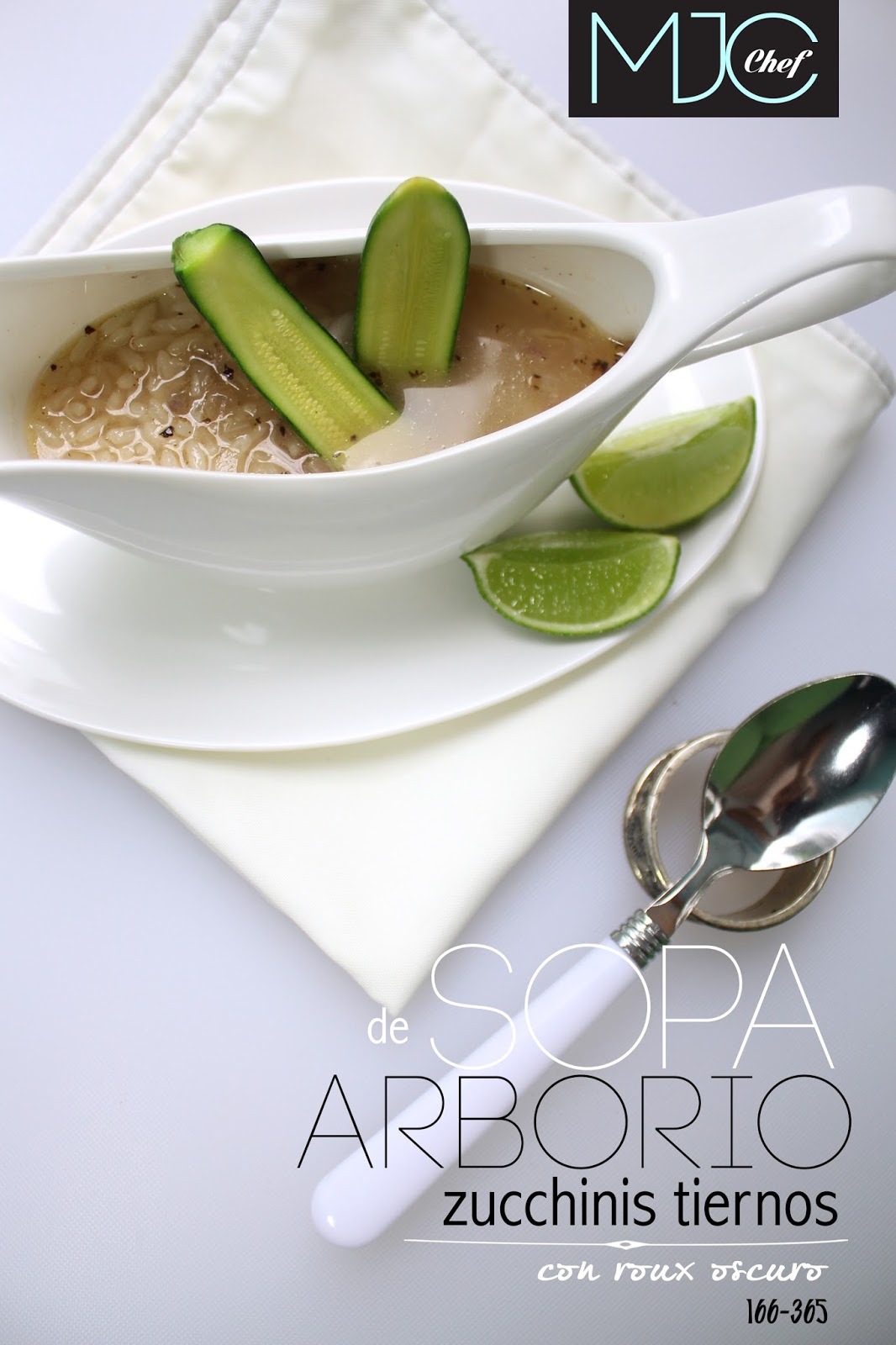166 Sopa de arborio y zucchini con roux oscuro 365 SOPAS CON COLOR