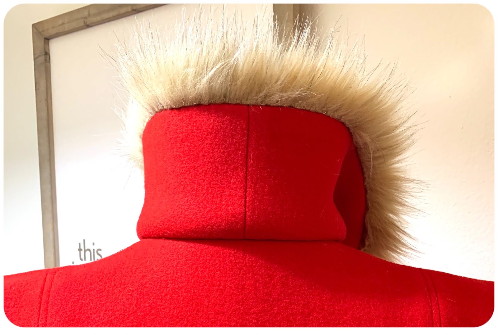 Simplicity 4403 - Fur-Trimmed Red Wool Coat - Erica Bunker DIY Style!