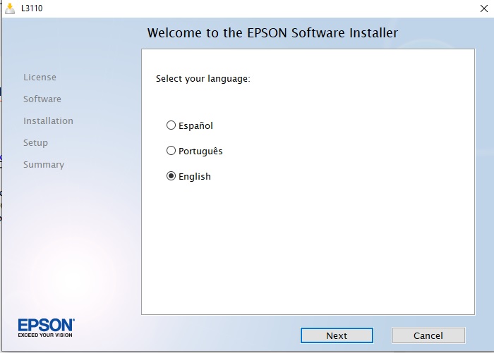 free epson l3110 installer