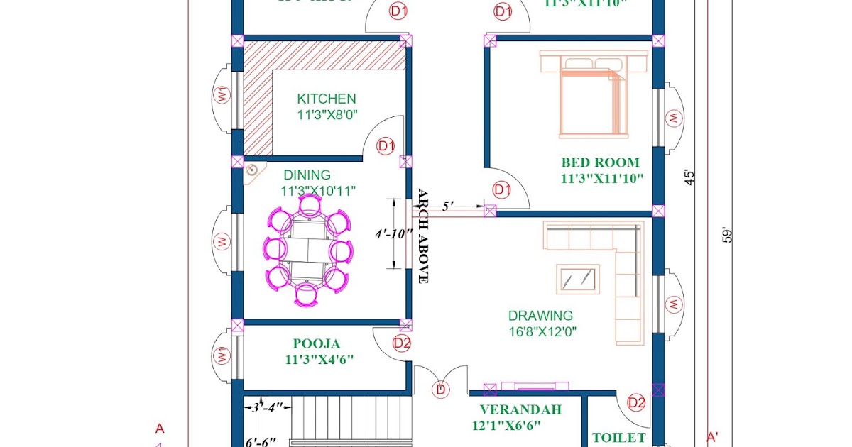 Civil Engineer Deepak Kumar 1350 sqft House Plan Full