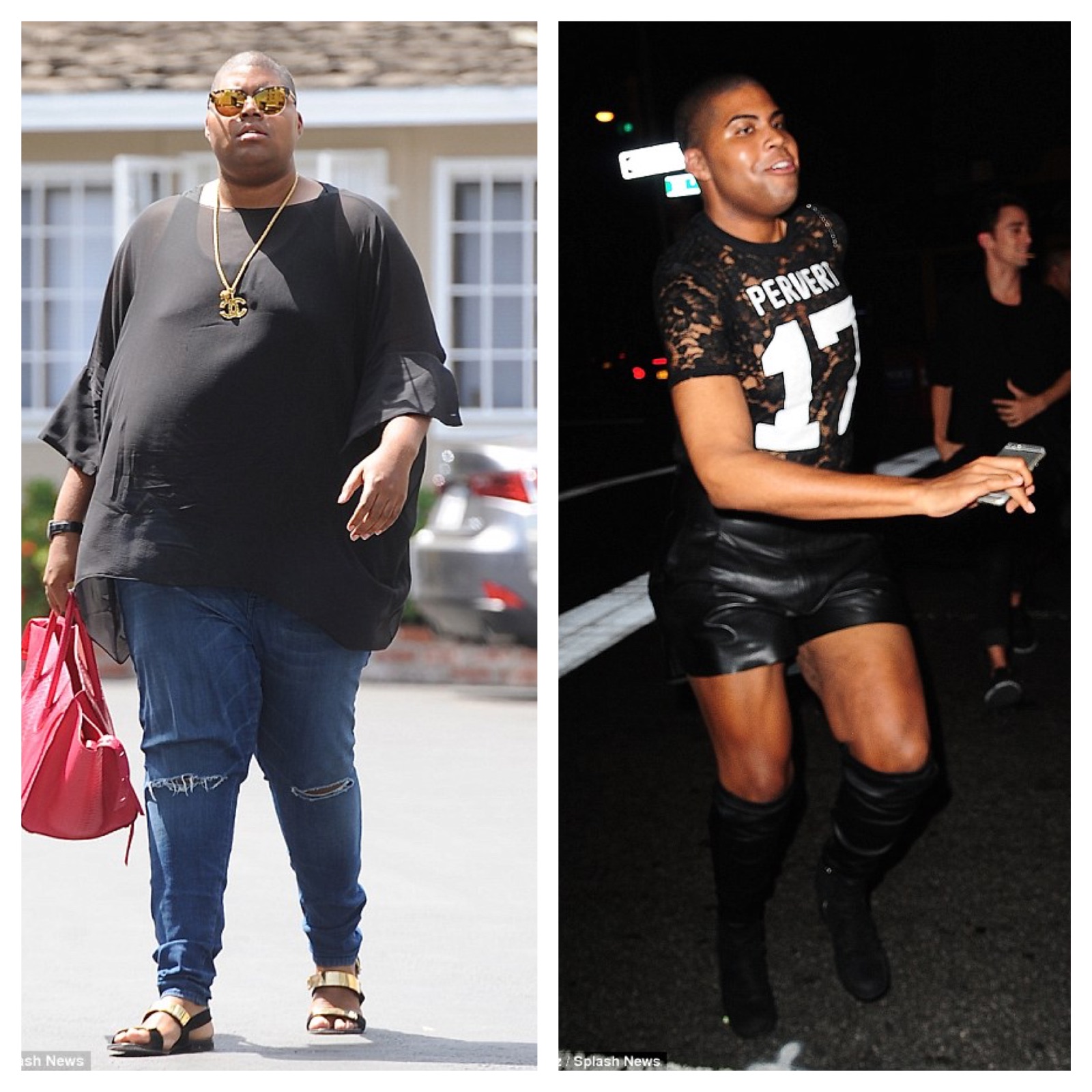 Magic Johnson has a son named EJ, who apparently has lost a ton of weight a...