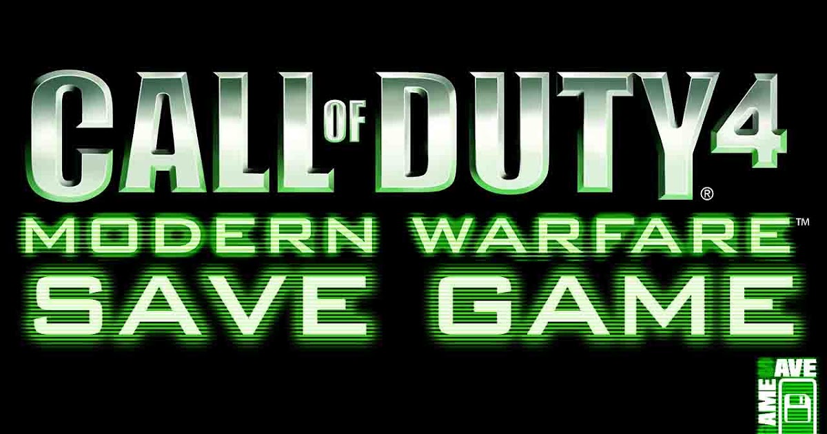 call of duty 4 save game