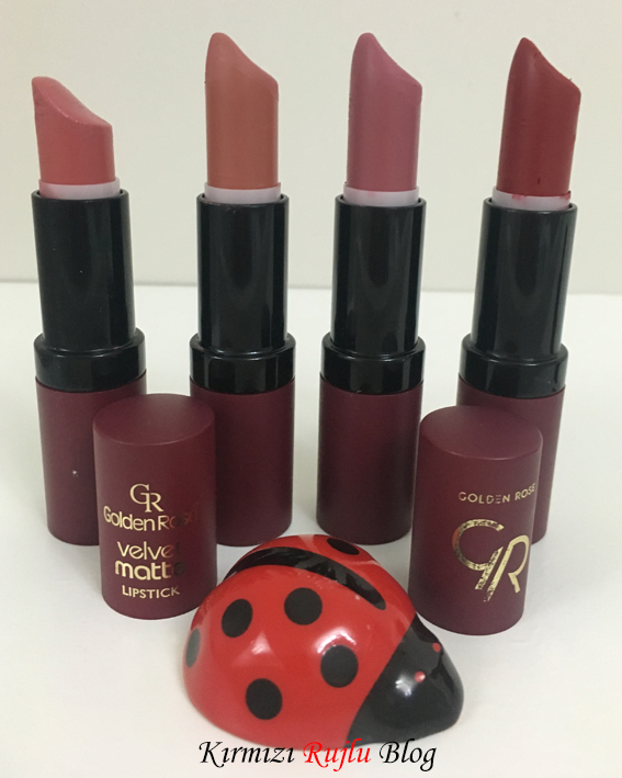 Golden Rose Velvet Matte Rujlar 02 10 18 27 Kirmizi Rujlu Blog