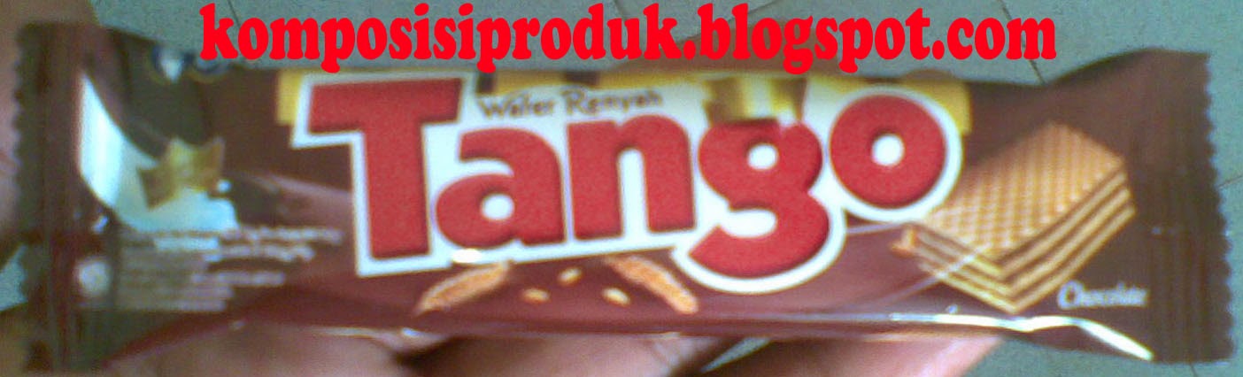 Kandungan Wafer Tango Chocolate 8,5 Gram - Komposisi Produk