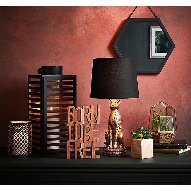 rose gold lamp asda