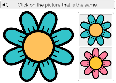 Match the pictures that are the same!  Practice visual discrimination with students who need more practice.