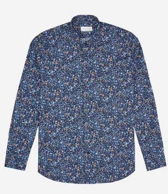Floral Navy Blue Shirt for Men
