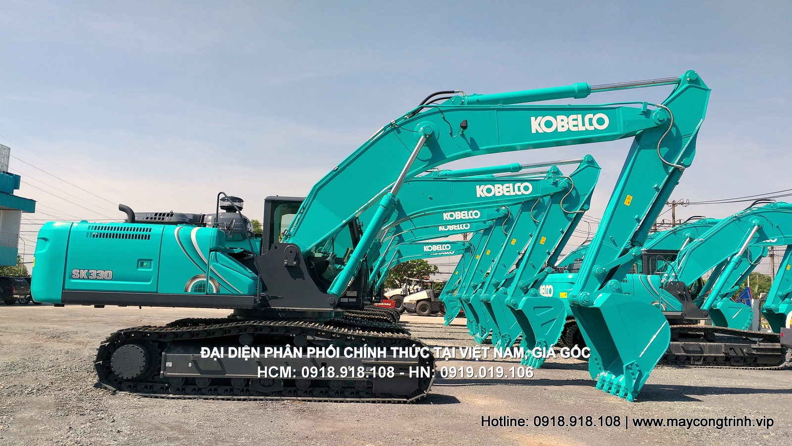 Máy xúc đào Kobelco ( Máy đào, Máy xúc ) SK330-10, gầu 1.6 - 1.9 m3