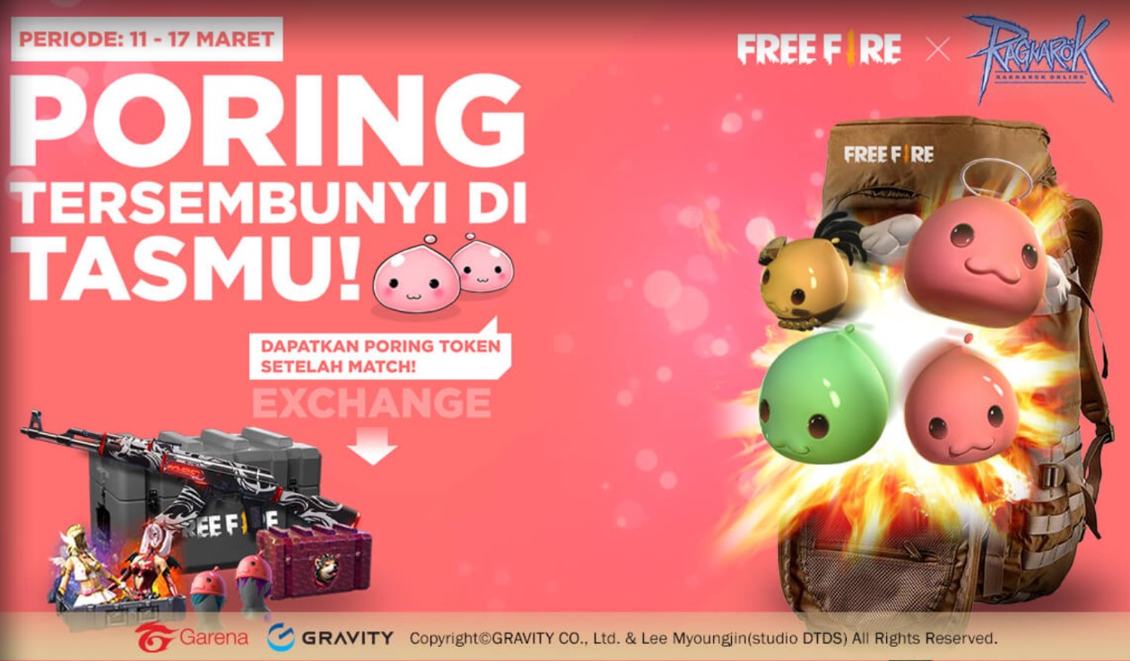 Cara Mendapatkan Poring Token Free Fire Event Ff X Ragnarok
