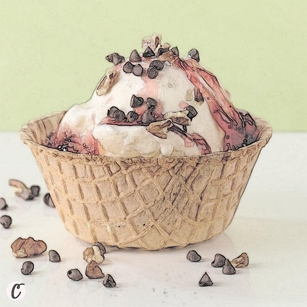 Vanilla Ice Cream 🍨 with Jam