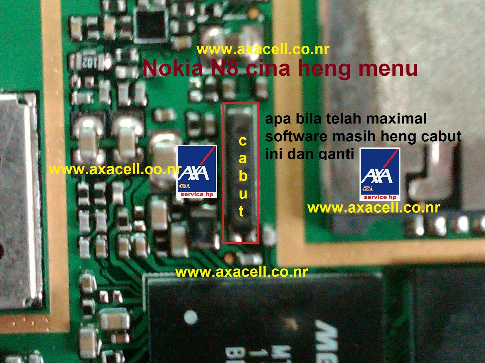 AXACELL Nokia N8 Cina heng menu