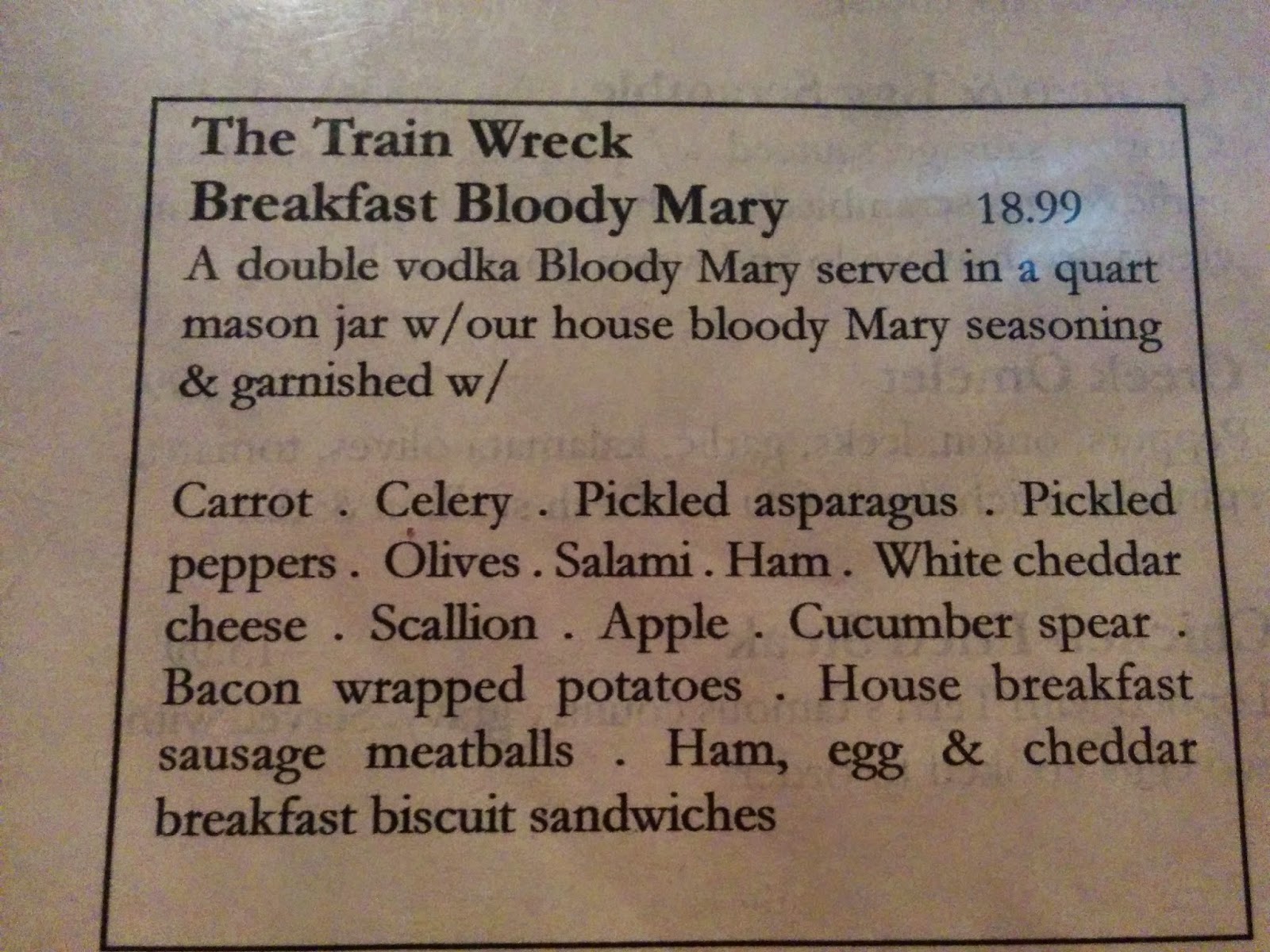 Got it, Cook it Train Wreck Bar Bloody Mary & Breakfast Skewers in a Jar