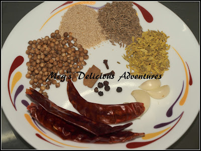 Ingredients for spice powder for misal