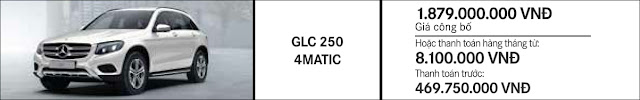 Giá xe Mercedes GLC 250 4MATIC 2018 tại Mercedes Trường Chinh