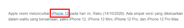 Contoh Anchor Text dan Link Contoh Anchor Text dan Link