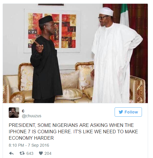 Buhari and Osinbajo Buhari and Osinbajo iPhone7