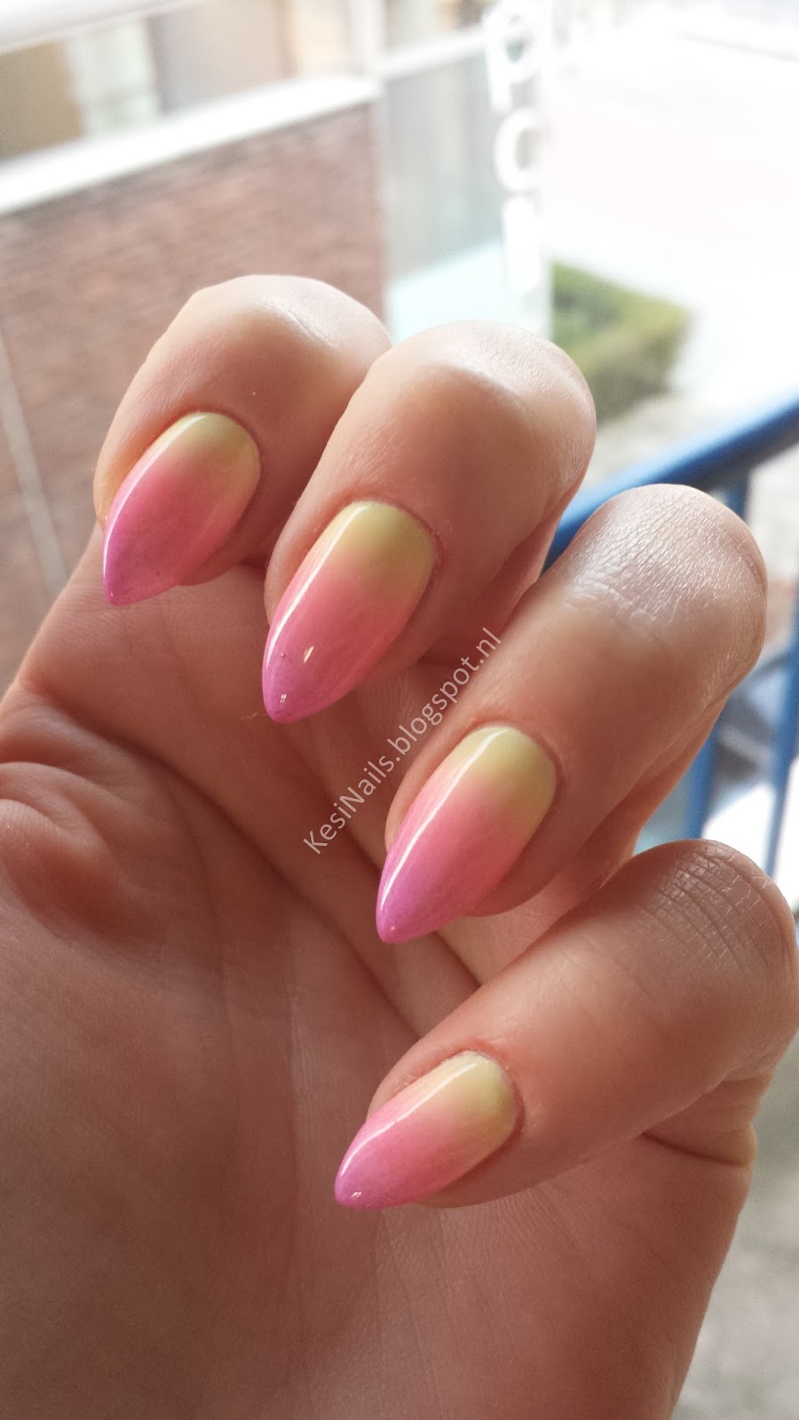 Kesi Nails Recenzja Tutorial Lakiery Gel Len Ombre Baza