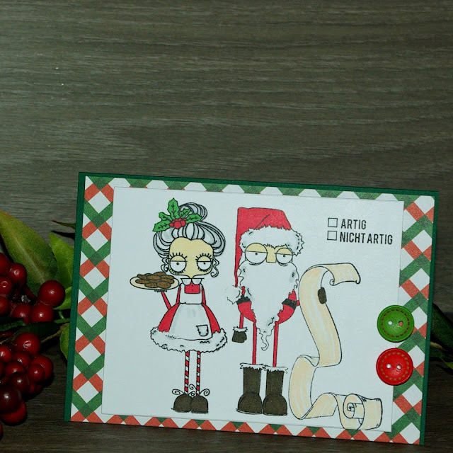 [DIY] Artig oder Nicht artig Weihnachtskarte mit Santa Claus und Mrs Santa