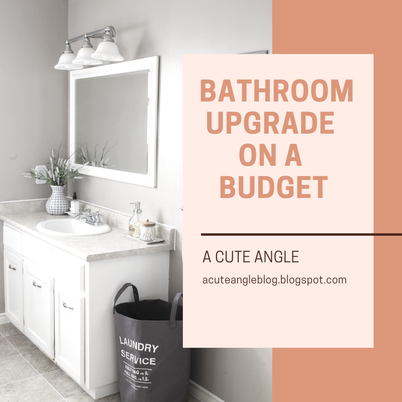 Bathroom Upgrade on a Budget A Cute Angle