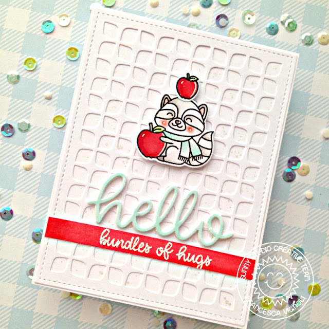 Sunny Studio Stamps: Frilly Frames Retro Petal Dies Woodsy Autumn Hello Word Die Hello Card by Franci Vignoli Sunny Studio Stamps: Frilly Frames Retro Petal Dies Woodsy Autumn Hello Word Die Hello Card by Franci Vignoli