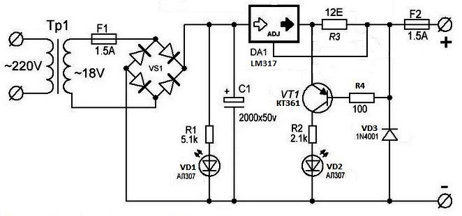 Роль интегральной схемы Lm317 в процессе зарядки аккумуляторных устройств