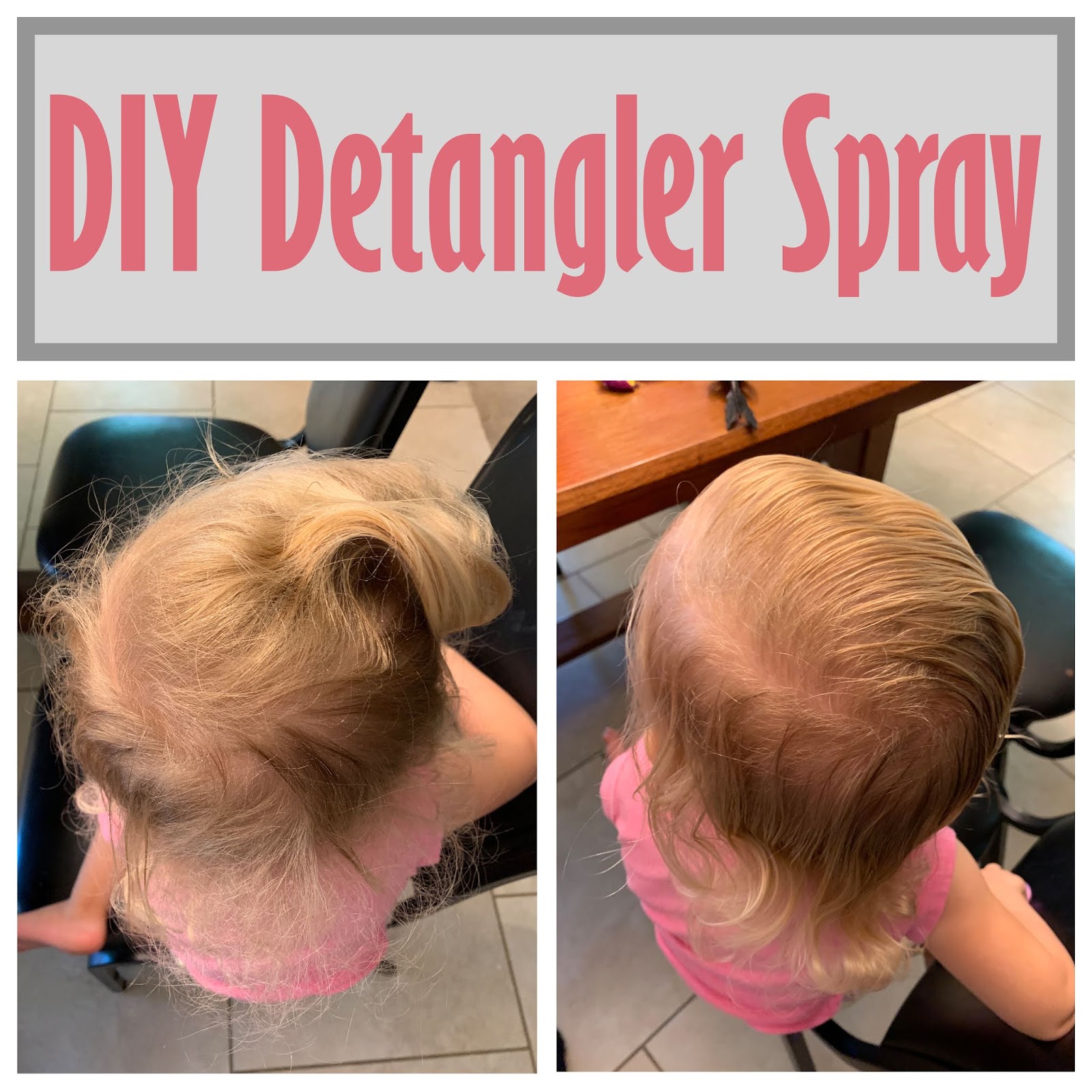 What I Live For DIY Detangler Spray