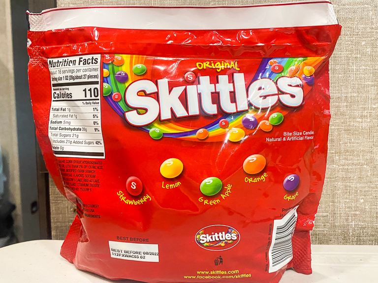 Tales of the Flowers Skittles Yogurt Original, Wild Berry, and